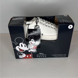 Disney Mickey Mouse women’s white court sneakers